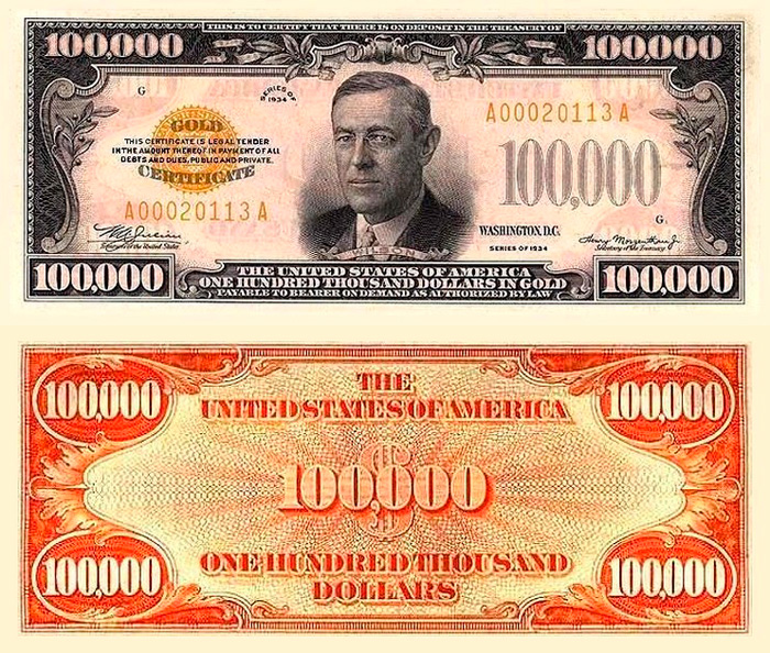 $100 000  1934    